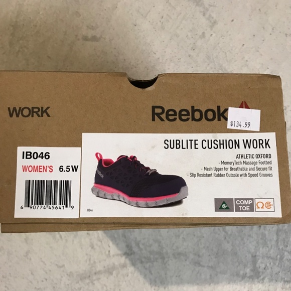 NEW Reebok Women's Size 6.5 Sublite Cushion Lightweight Work Safety Shoes - Picture 10 of 10
